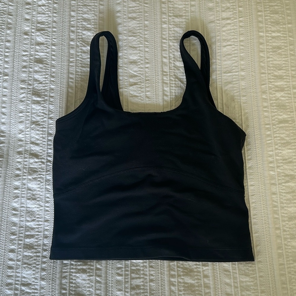 TNA Cropped Black Athletic Shirt